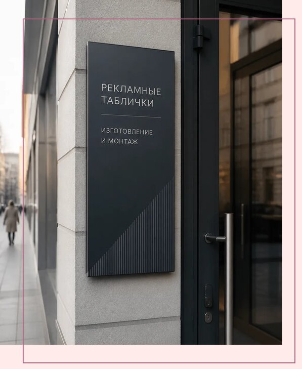 Рекламные таблички в Симферополе по цене от 4674 р. | Аванза-Сим