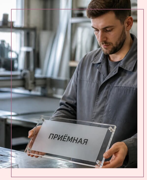 Таблички из оргстекла на заказ в Симферополе от 4051 р. | Аванза-Сим